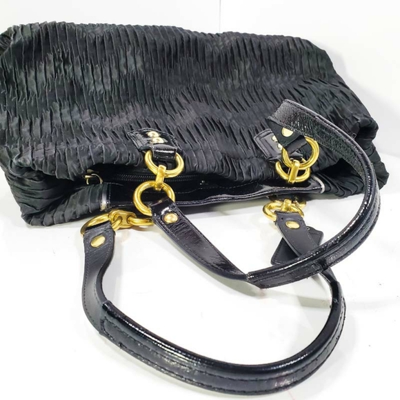 Coach Black Ashley Sateen Carryall Bag - Picture 7 of 11